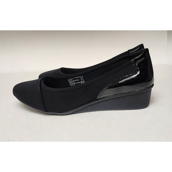 Dexflex Comfort Women's Dusk Black Low Wedge Heel Shoes Size 12W - Picture 3 of 9